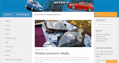 Desktop Screenshot of opel-astra-h.cz
